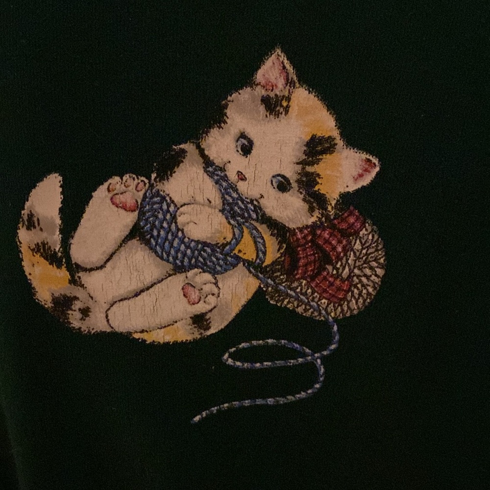 Vintage Basic Editions Kitty Sweatshirt - image 5